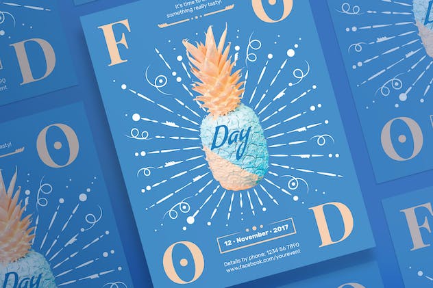 third preview of 'Premium Food Day Flyer and Poster Template  Free Download'