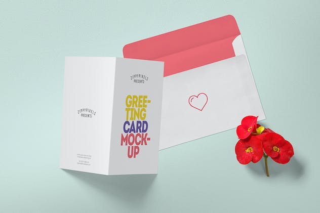 second preview of 'Premium Multipurpose Greeting Card Mockups  Free Download'