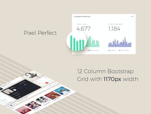 second preview of 'Premium Portland UI Kit  Free Download'
