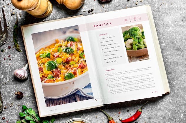 third preview of 'Premium Red Recipes Book  Free Download'