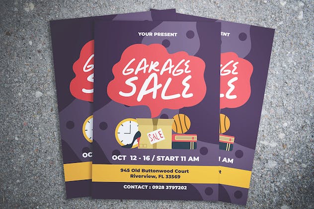 second preview of 'Premium Garage Sale Flyer  Free Download'