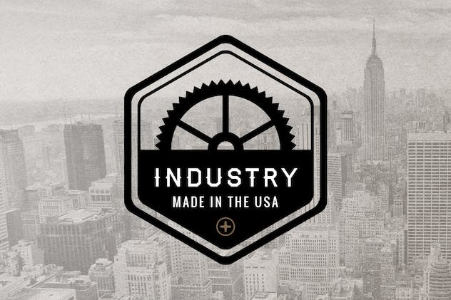 second preview of 'Premium Retro Industrial Logos Volume 1  Free Download'
