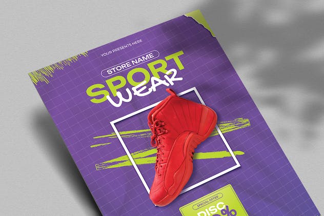 second preview of 'Premium Denal Sportwear Flyer  Free Download'