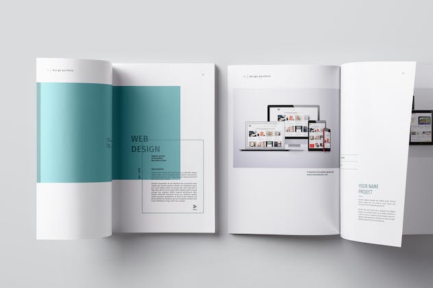 second preview of 'Premium Graphic Design Portfolio Template  Free Download'