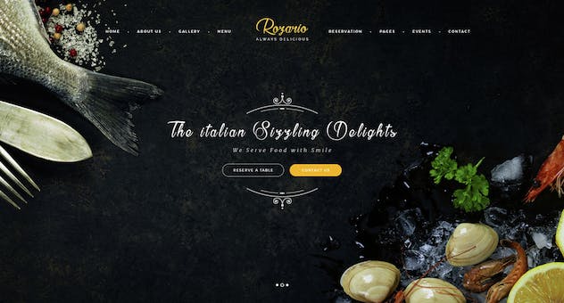 third preview of 'Premium Rozario Restaurant PSD Template  Free Download'