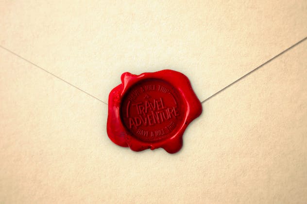 fourth preview of 'Premium Wax Seal Logo Mockup Vol. 1  Free Download'