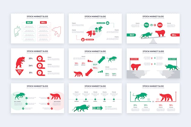 third preview of 'Premium Business Stock Market Illustrator Infographics  Free Download'