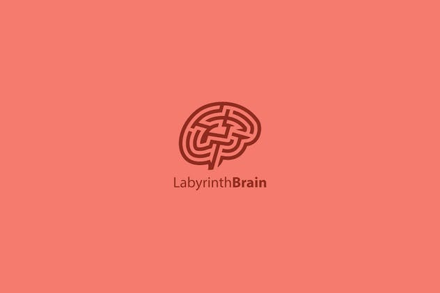 second preview of 'Premium Labyrinth Brain Logo  Free Download'