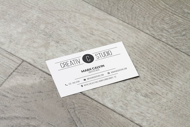 third preview of 'Premium Business Card Mock-up Vol 10  Free Download'