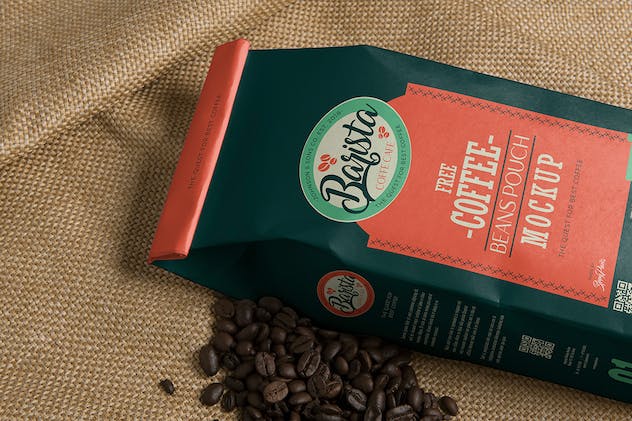 second preview of 'Premium 4 Coffee Pouch Mockups  Free Download'