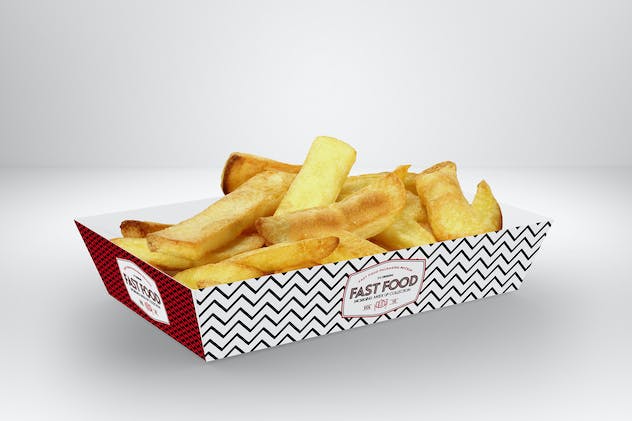 fourth preview of 'Premium Fast Food Boxes Vol 10 Take Out Packaging Mockups  Free Download'
