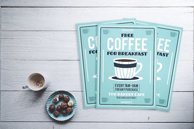 second preview of 'Premium Free Coffee Flyer  Free Download'