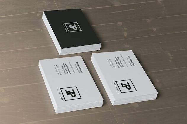 fourth preview of 'Premium 5 Business Card Mockups  Free Download'