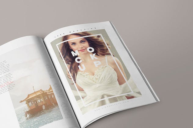 fourth preview of 'Premium 4 Magazine Mockups  Free Download'