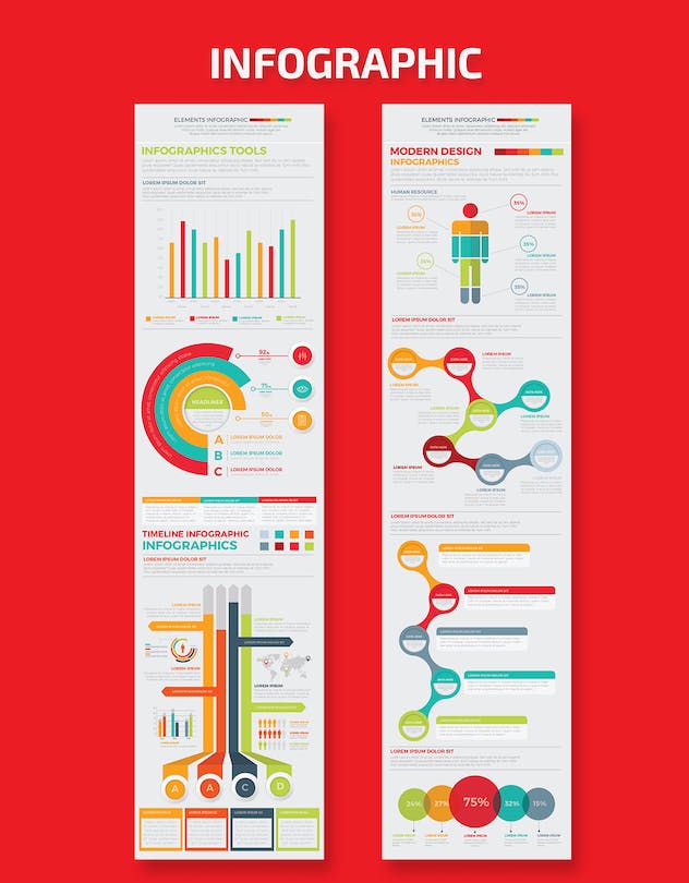 fourth preview of 'Premium Infographics Elements Template  Free Download'