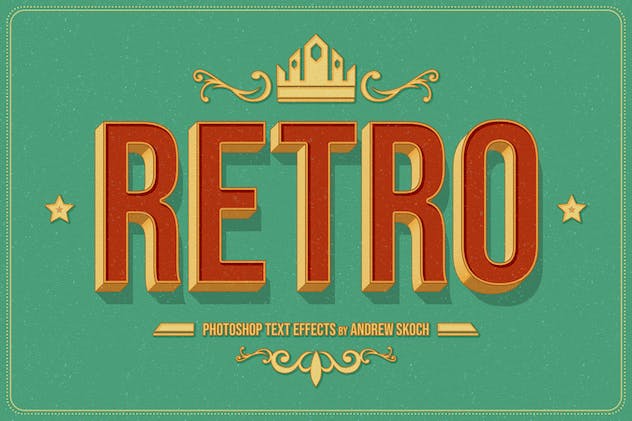 fourth preview of 'Premium Retro Text Effects  Free Download'