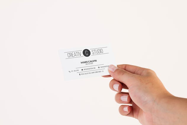 second preview of 'Premium Hand Business Card Mock Up Vol. 08  Free Download'