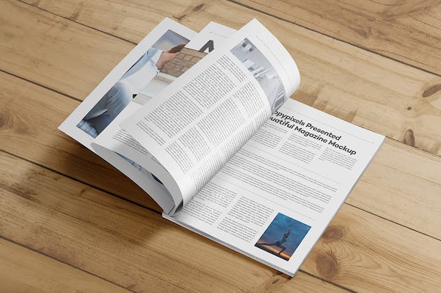 fourth preview of 'Premium Magazine Mockups PSD  Free Download'