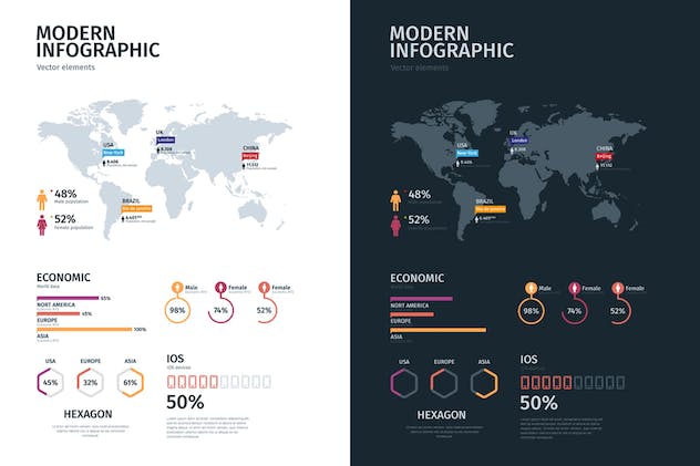 fourth preview of 'Premium Modern Editable Infographics Vol. 01  Free Download'