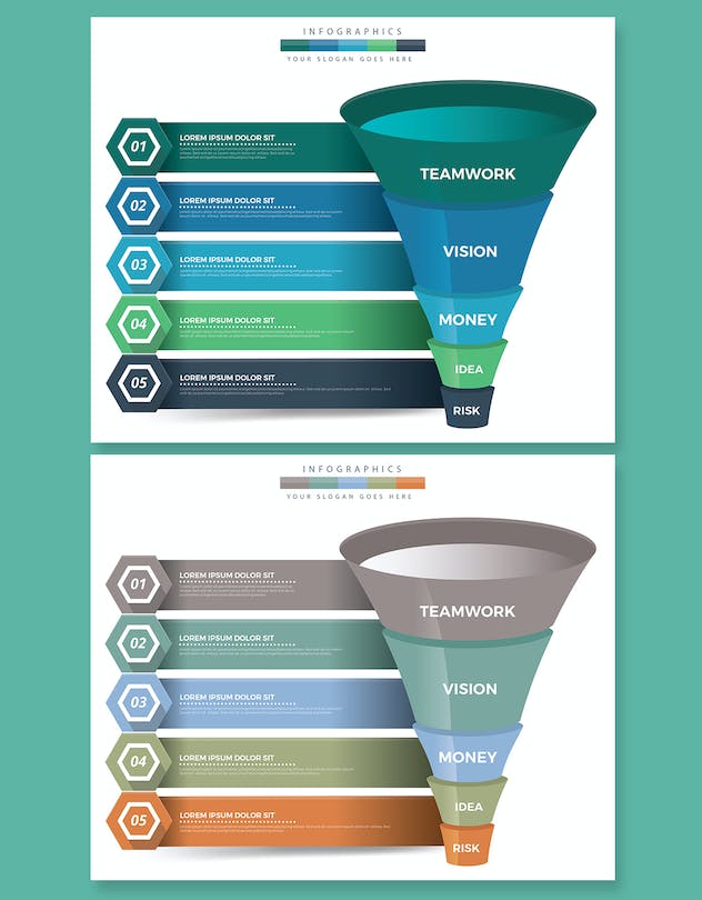 second preview of 'Premium Funnel Infographic Elements  Free Download'