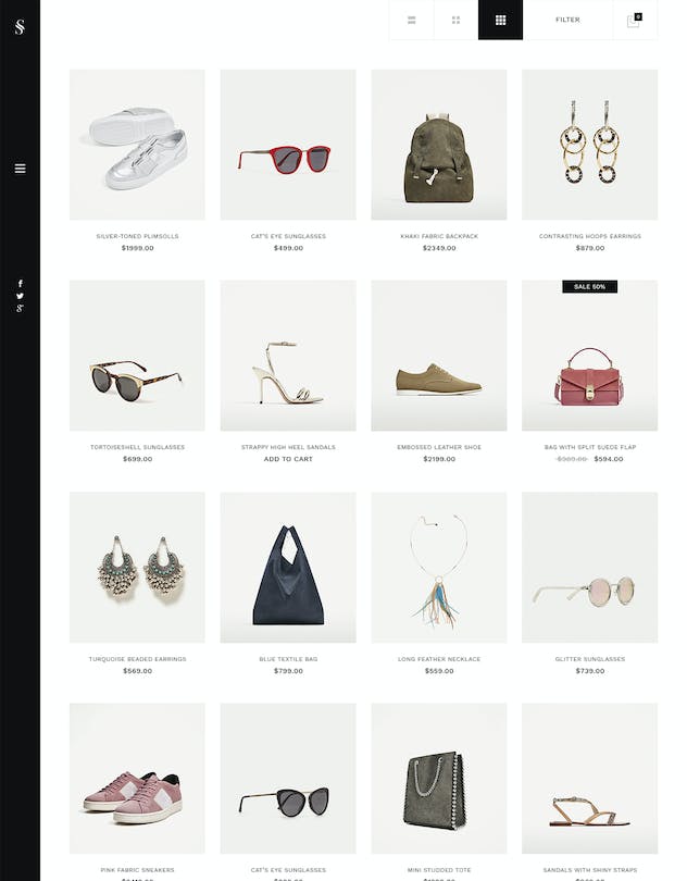 second preview of 'Premium Skiboo Modern Minimal Ecommerce PSD Template  Free Download'