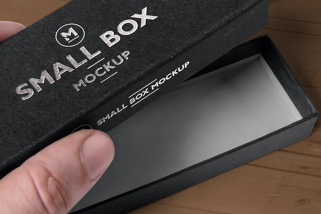 fourth preview of 'Premium 5 Black Rectangular Box Mockups  Free Download'