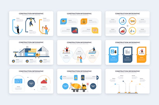 fourth preview of 'Premium Business Construction Illustrator Infographics  Free Download'