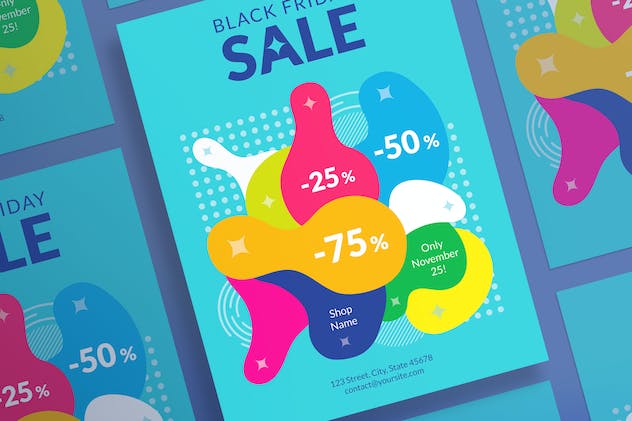 fourth preview of 'Premium Black Friday Sale Flyer and Poster Template  Free Download'