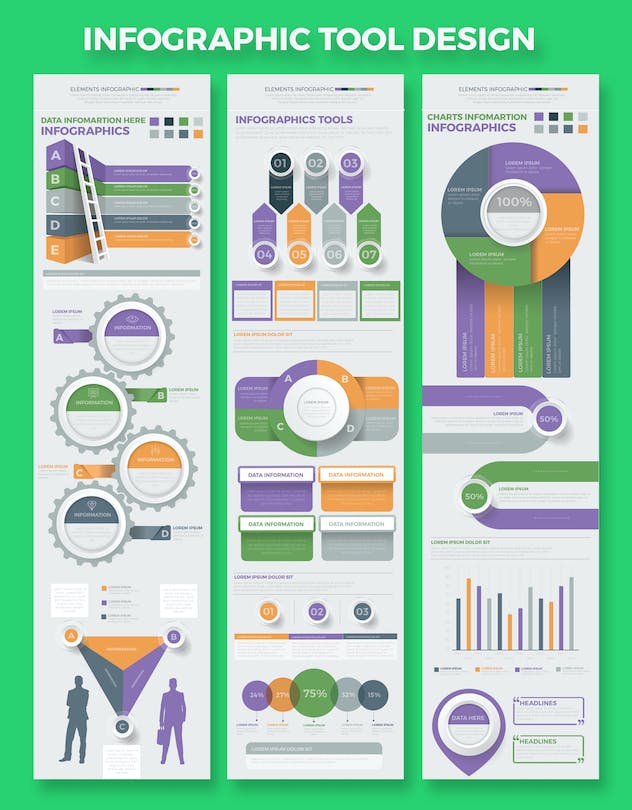 second preview of 'Premium Infographic Tool Design  Free Download'