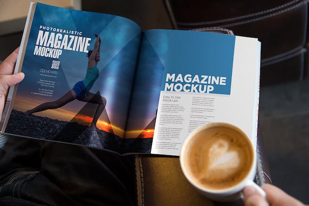 fourth preview of 'Premium Square Magazine Cover Mockup  Free Download'