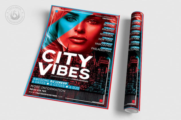 third preview of 'Premium Electro Flyer Template V3  Free Download'