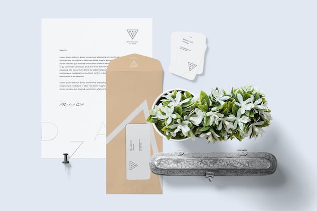 third preview of 'Premium Stationery Mockup Scenes  Free Download'