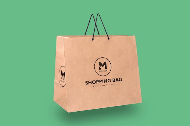 fourth preview of 'Premium 5 Paper Shopping Bag Mockups  Free Download'