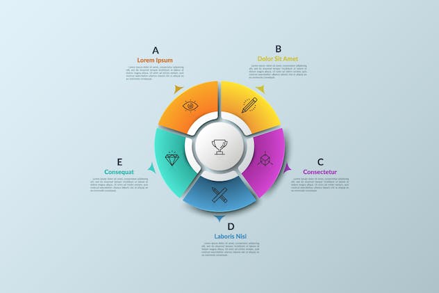fourth preview of 'Premium Pure Shape Infographic Part 12  Free Download'