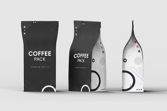 third preview of 'Premium Coffee Bag Packet Mockups  Free Download'