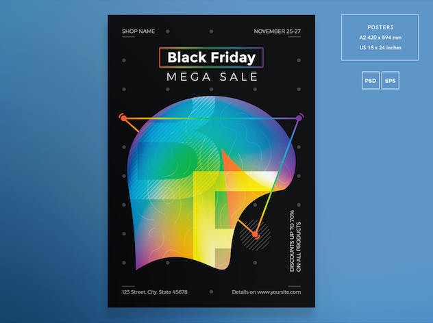 third preview of 'Premium Black Friday Sale Flyer and Poster Template  Free Download'