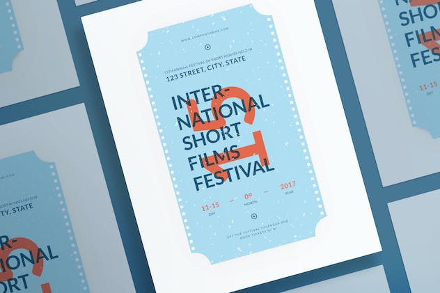 second preview of 'Premium Film Festival Flyer and Poster Template  Free Download'