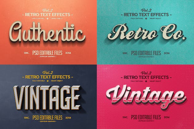 fourth preview of 'Premium Vintage Text Effects Vol. 2  Free Download'