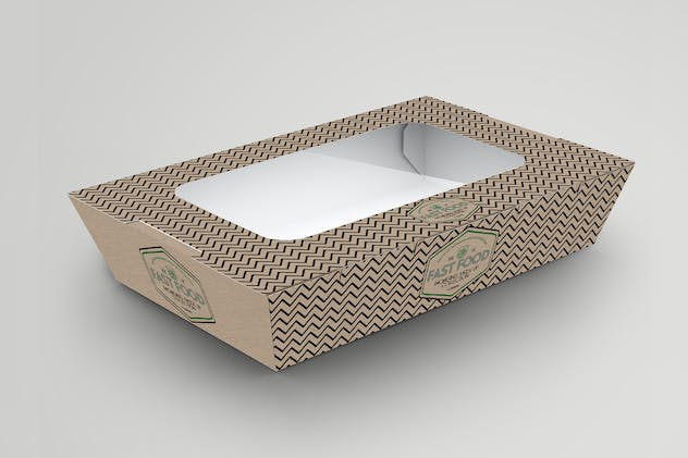 third preview of 'Premium Fast Food Boxes Vol 10 Take Out Packaging Mockups  Free Download'