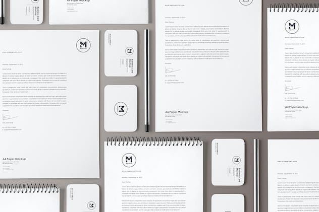 second preview of 'Premium 4 Stunning Stationery Mockups Set  Free Download'