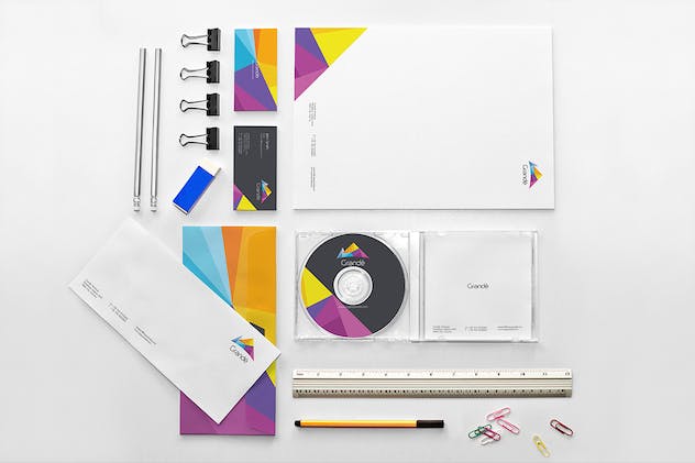 third preview of 'Premium Stationery Branding Mockups  Free Download'