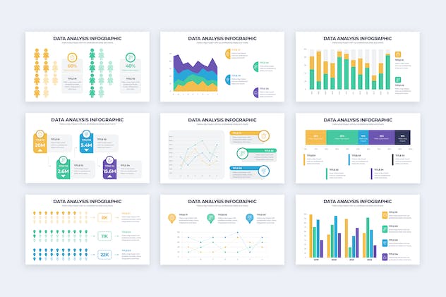 third preview of 'Premium Business Data Analysis Illustrator Infographics  Free Download'