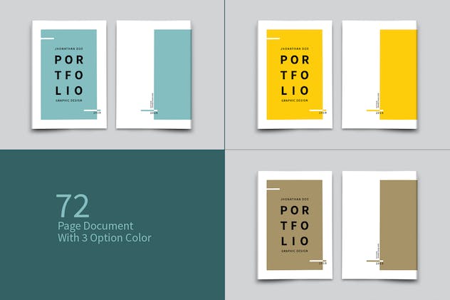third preview of 'Premium Graphic Design Portfolio Template  Free Download'