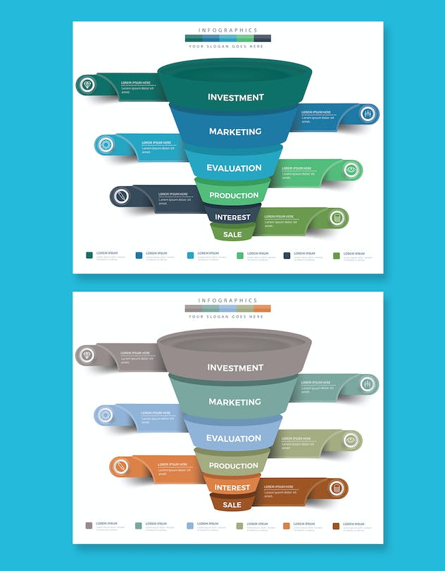 second preview of 'Premium Funnel Infographics  Free Download'