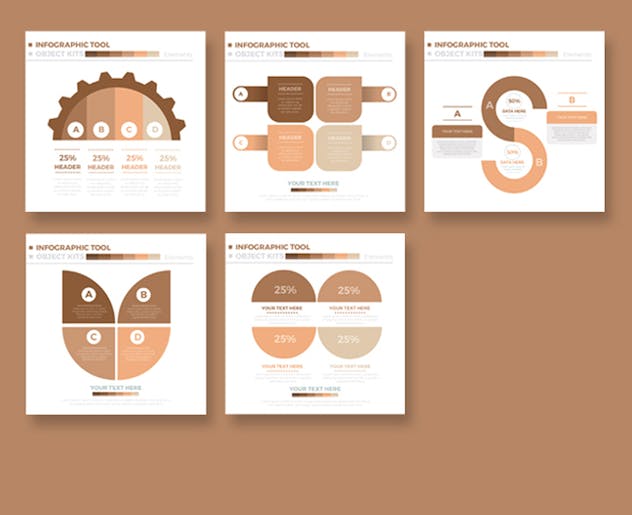 third preview of 'Premium 50 Infographics Design  Free Download'