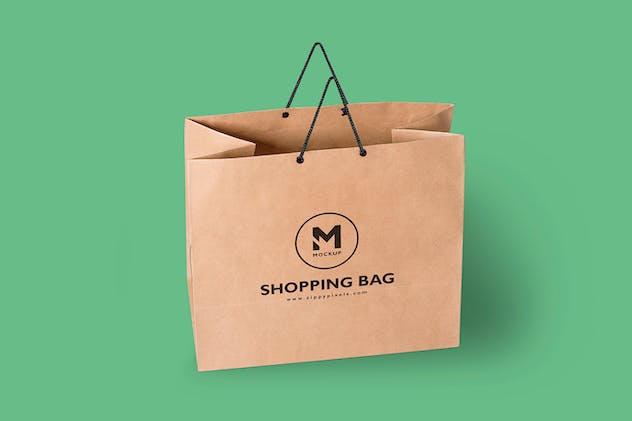 third preview of 'Premium 5 Paper Shopping Bag Mockups  Free Download'