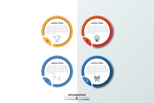 fourth preview of 'Premium Infographic Stickers & Frames  Free Download'
