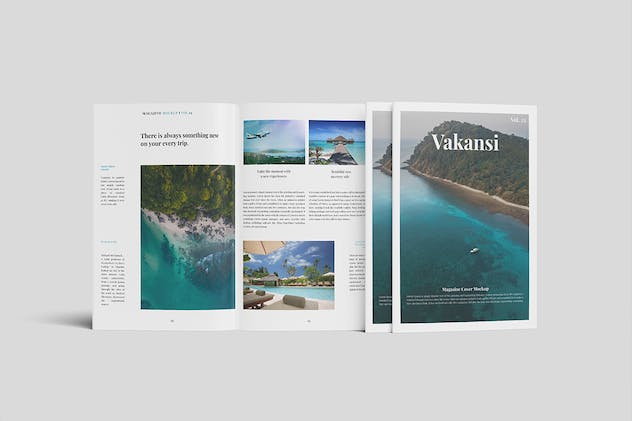 third preview of 'Premium A4 Brochure / Magazine Mockup  Free Download'