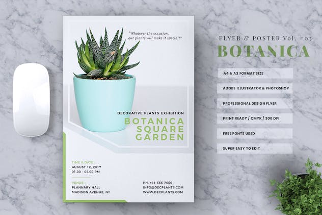 second preview of 'Premium Botanica Event Flyer & Poster Vol. 03  Free Download'