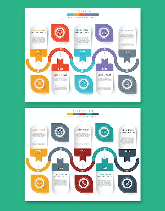 third preview of 'Premium Timeline Infographics  Free Download'